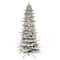 9ft. Pre-Lit Flocked Aspen Fir Artificial Christmas Tree, Clear Lights